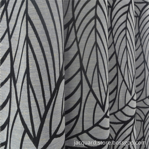 High Quality Jacquard Leaf Window Jacquard Curtains